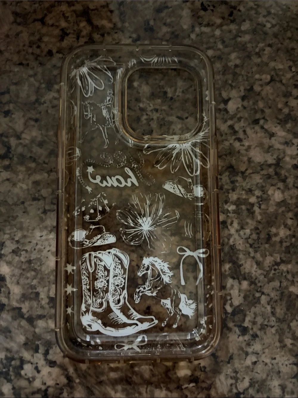 IPHONE 14 PRO Polka Dot, Holographic Palm Tree & Western Floral Trio Phone Cases